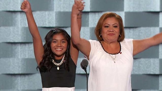 11-year-old Latina steals show on first night of Democratic convention